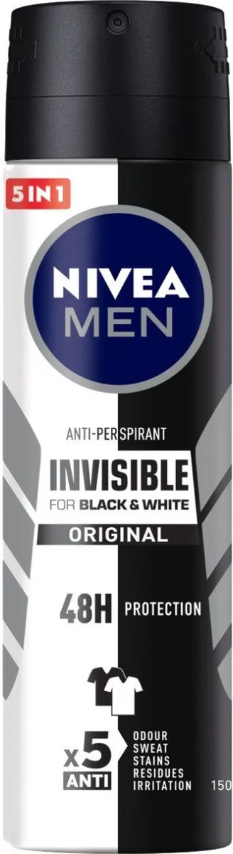 NIVEA MEN Invisible for Black & White Anti-Transpirant Spray 300ml