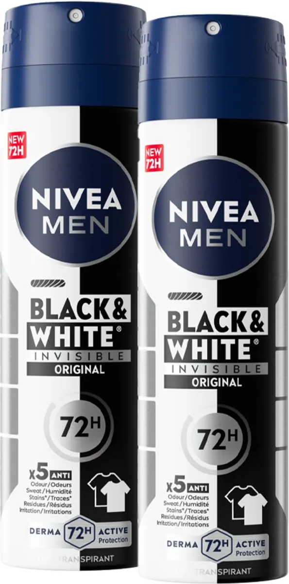 NIVEA MEN Invisible for Black & White Anti-Transpirant Spray 300ml