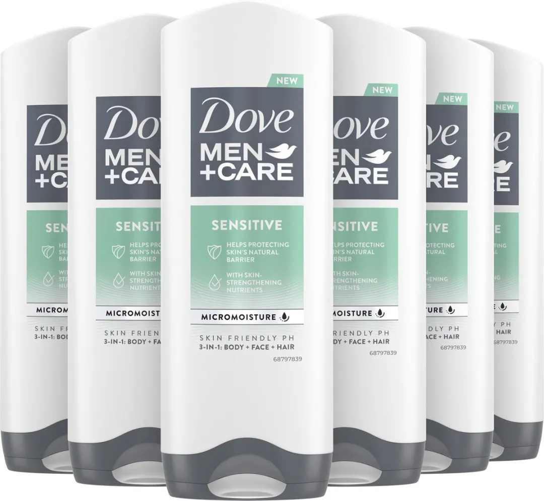 Dove Men+Care Sensitive 3-in-1 Douchegel - 20 Stuks