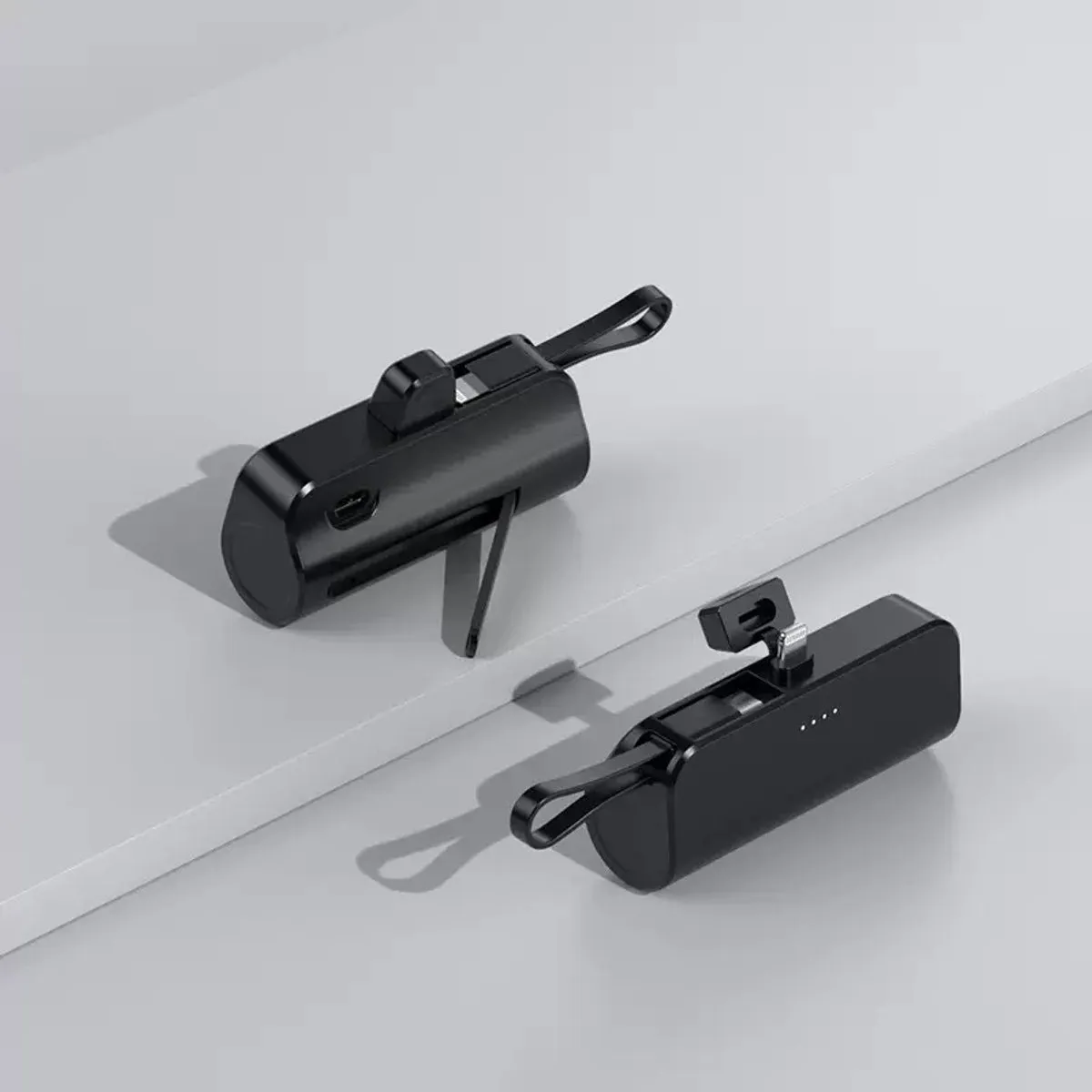 Powerbank 10.000 mAh (USB-C) - Compact formaat - Externe Batterij - 2in1 Geïntegreerde Kabel - Mini Powerbank - USB-C Kabel- Iphone - samsung - verschillende kleuren