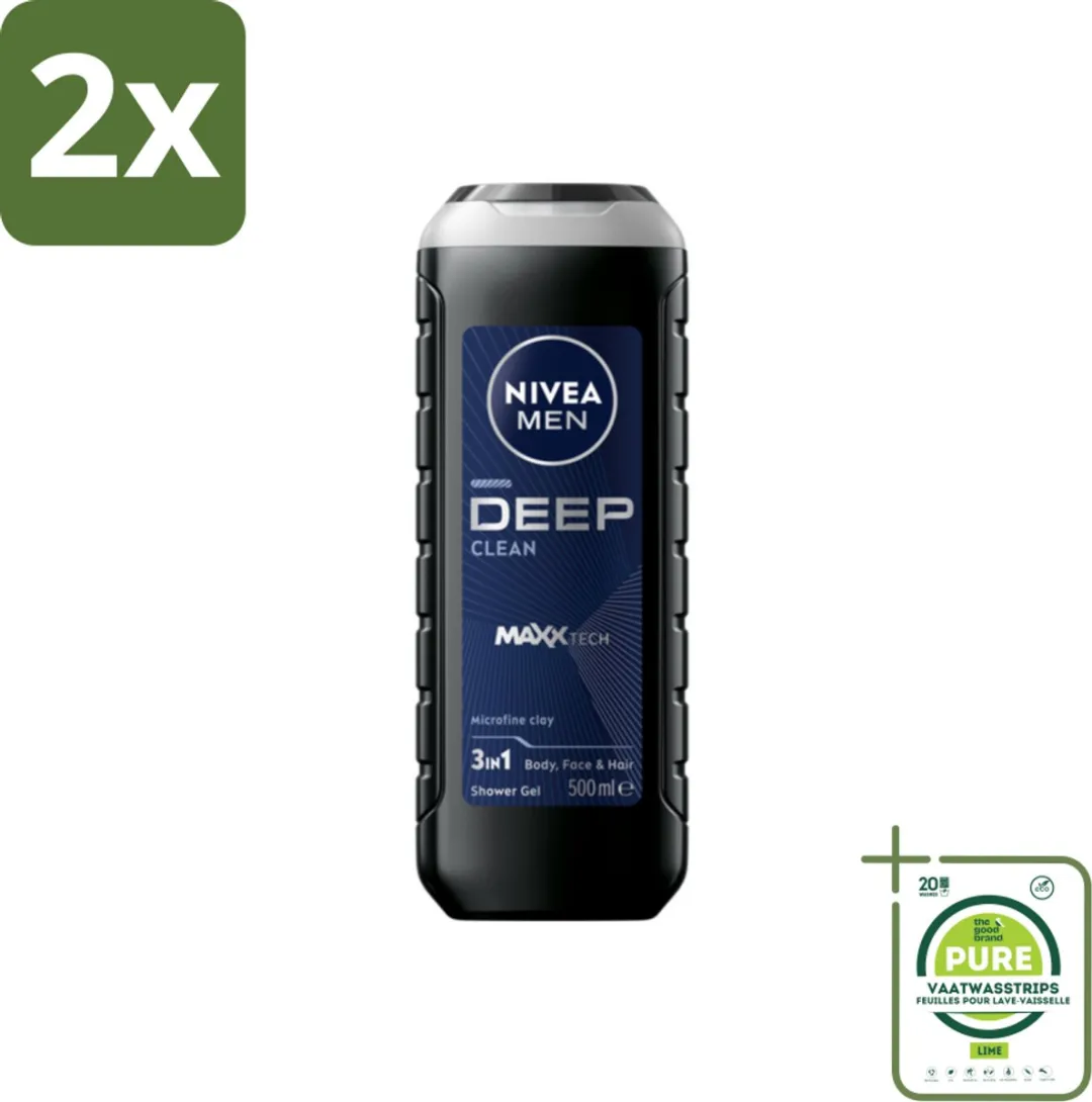 NIVEA MEN Deep Clean Douchegel 1000ml