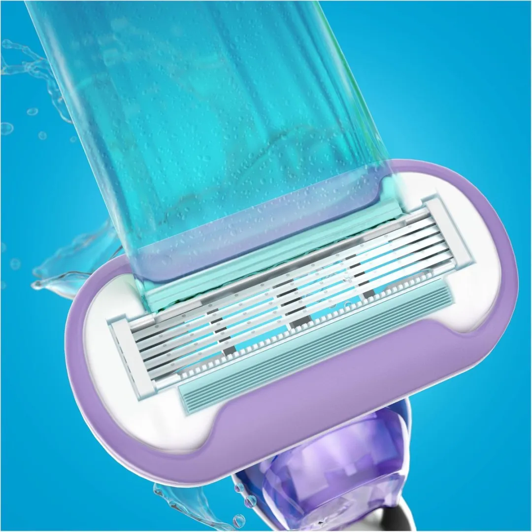 Gillette Venus Swirl Flexiball Scheersysteem - 5 Bladen - 3 Stuks - Paars