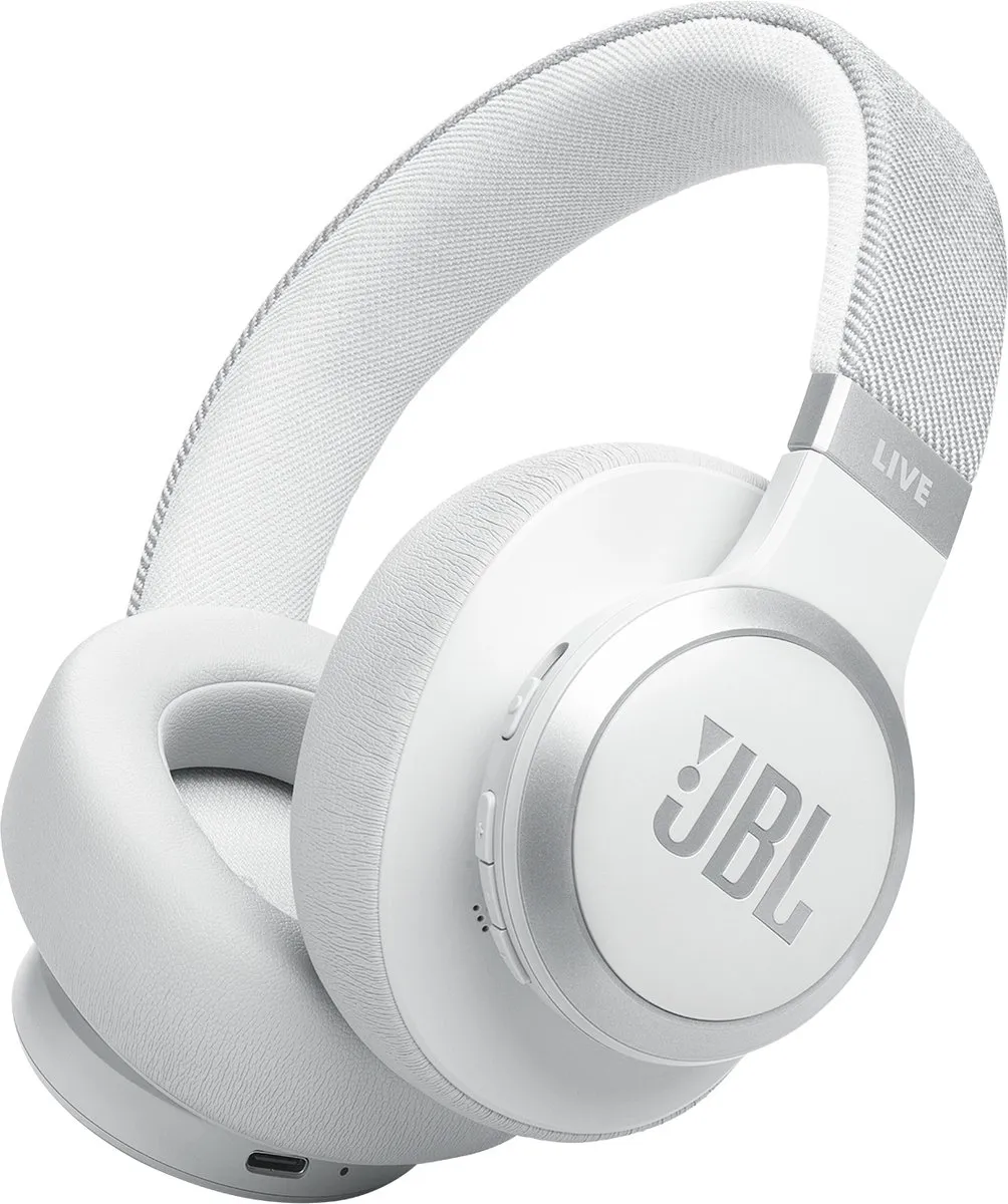 JBL Live 770NC Noise Cancelling Koptelefoon - Wit