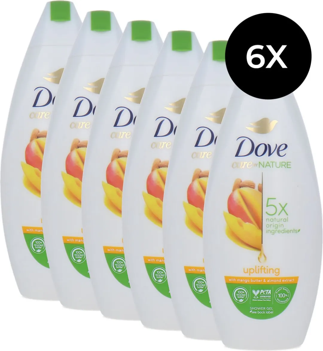 Dove Uplifting Douchegel - 6x225ml