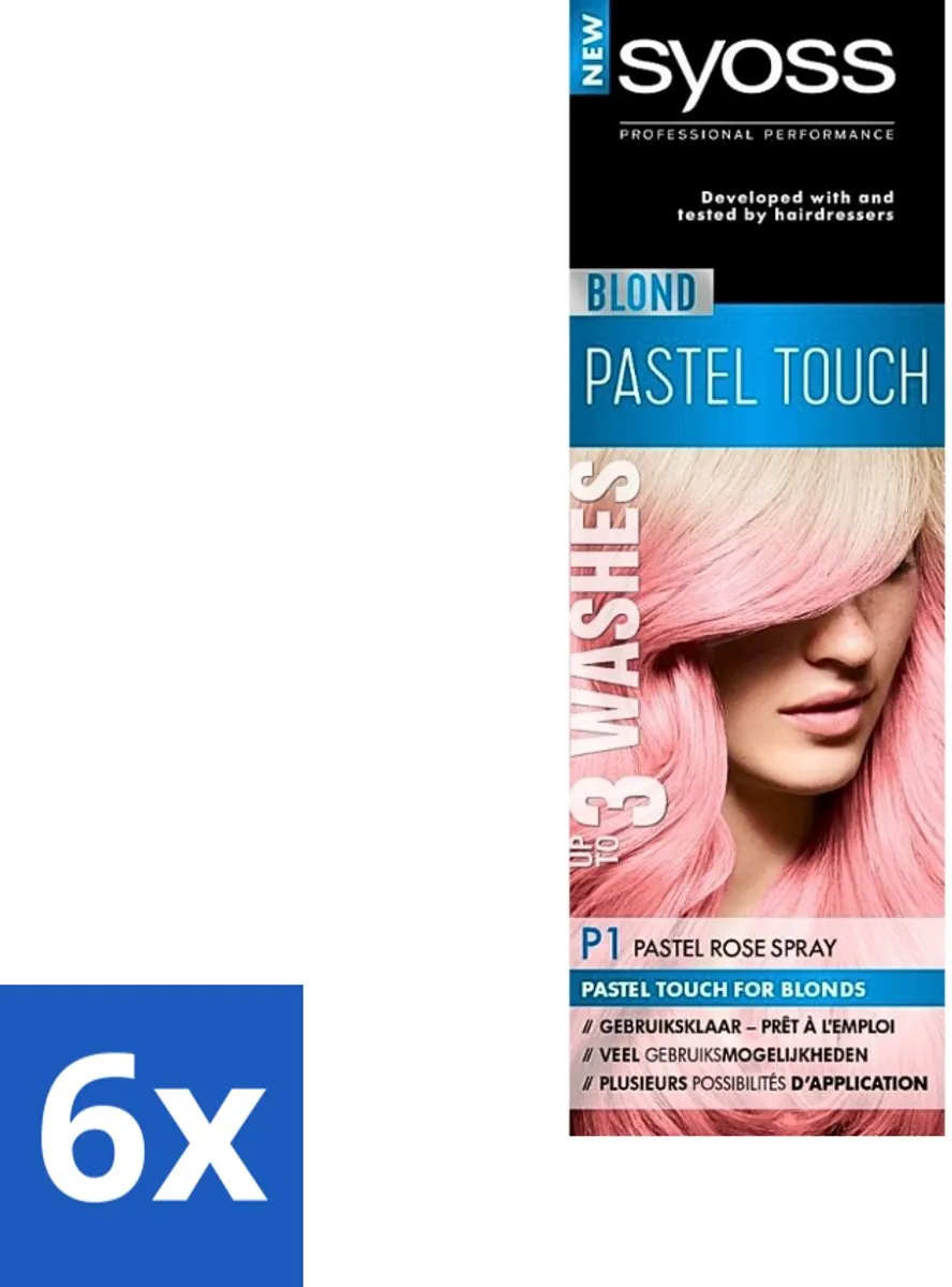SYOSS Color Blond Pastel Touch P1 Pastel Rose Haarverf Spray 450ml
