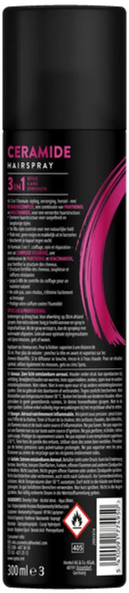 Syoss Ceramide Haarspray 300ml - 4 Stuks