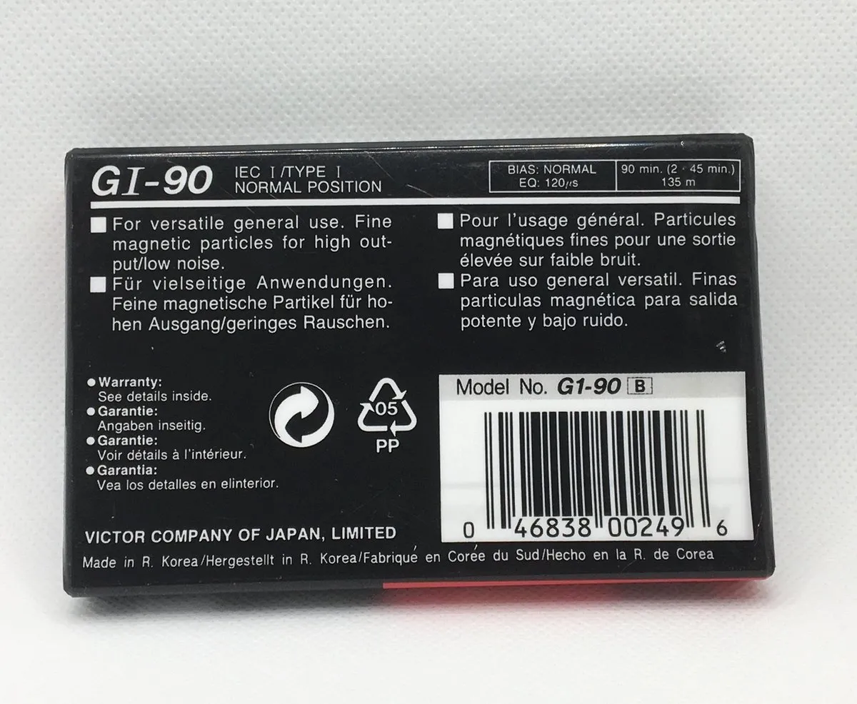 JVC GI 90 Cassettebandje - Rood