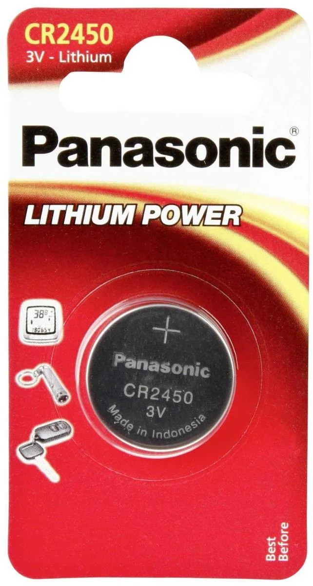 Panasonic CR2450 Lithium Knoopcel 620mAh