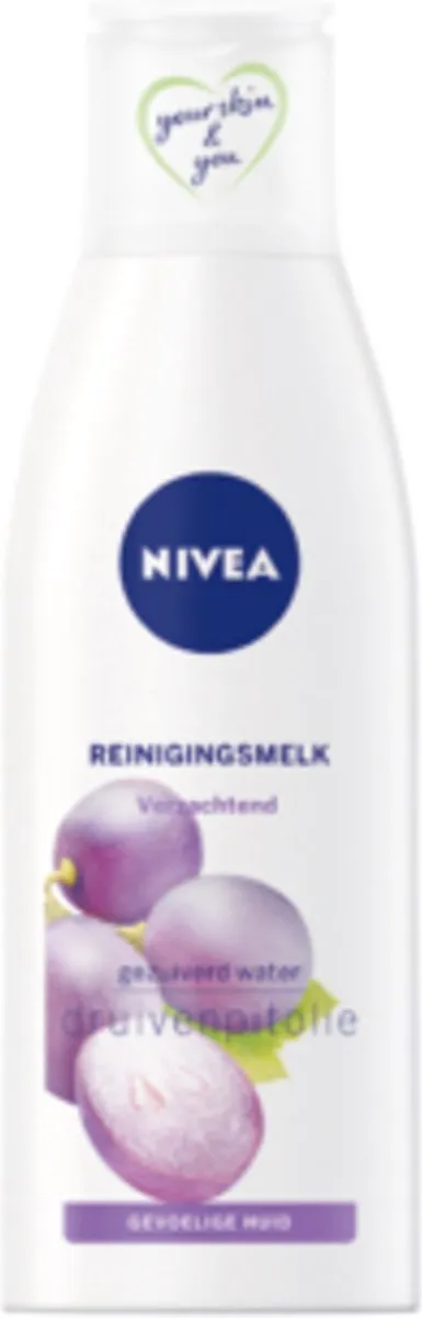 NIVEA Essentials Sensitive Reinigingsmelk Druivenpitolie 6x200ml