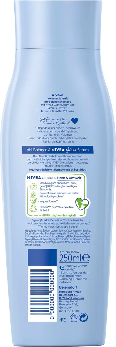 NIVEA Volume Wonder Shampoo 250ml