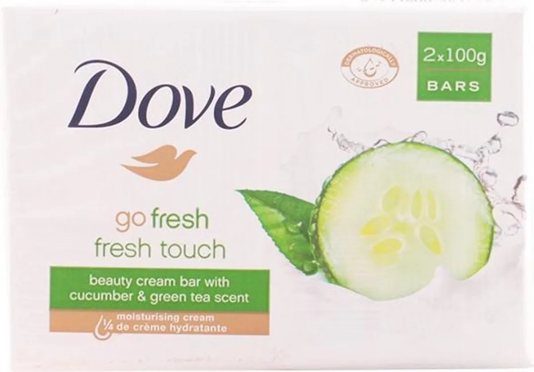 Dove Go Fresh Touch Komkommer Zeep - 2x100g