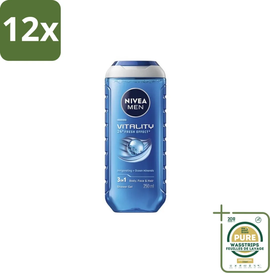 NIVEA Men Vitality 3-in-1 Douchegel 250ml