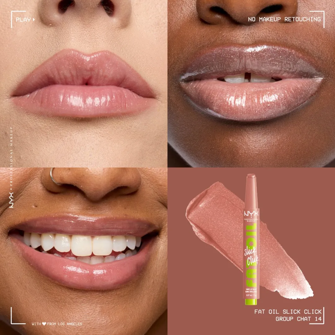 NYX Professional Makeup Fat Oil Slick Click Lippenbalsem 2g - Group Chat - afbeelding 6 van 6