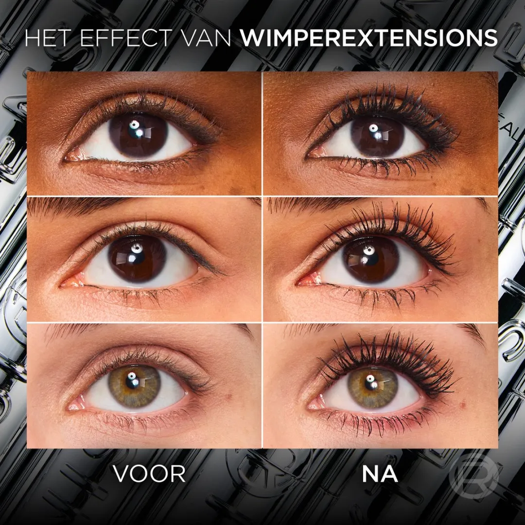 L'Oréal Paris Mascara Extensionist Telescopic Washable Zwart 9,9ml