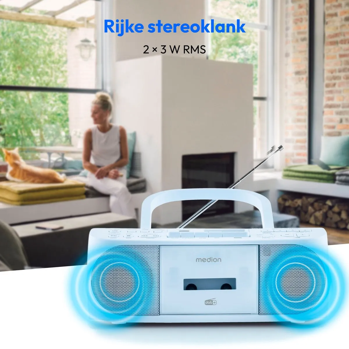 Medion DRX-1 Plus Boombox - Blauw