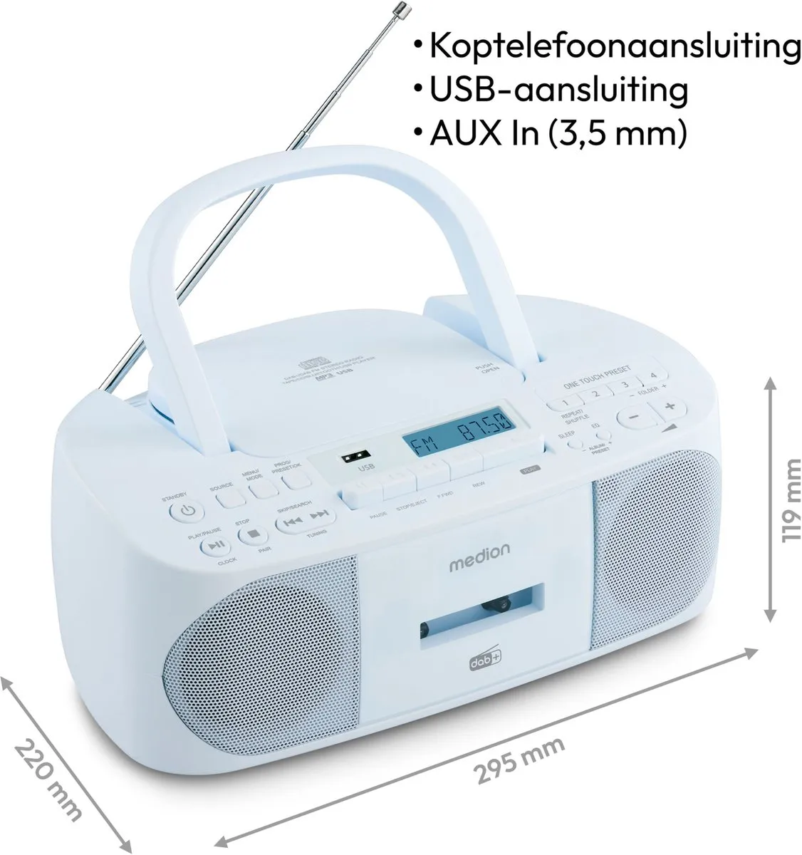 Medion DRX-1 Plus Boombox - Blauw