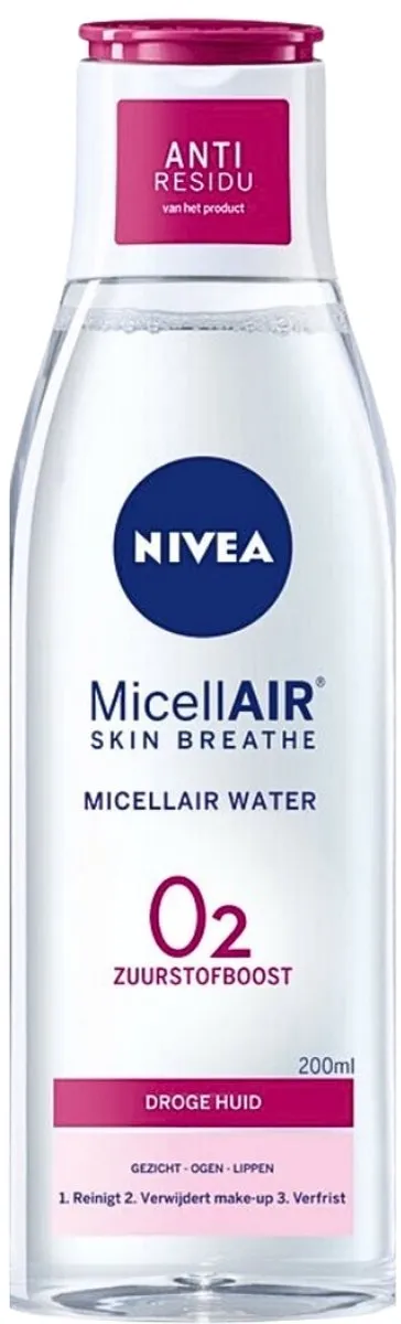 NIVEA O2 Zuurstofboost Micellair Water 200ml - 2 Stuks