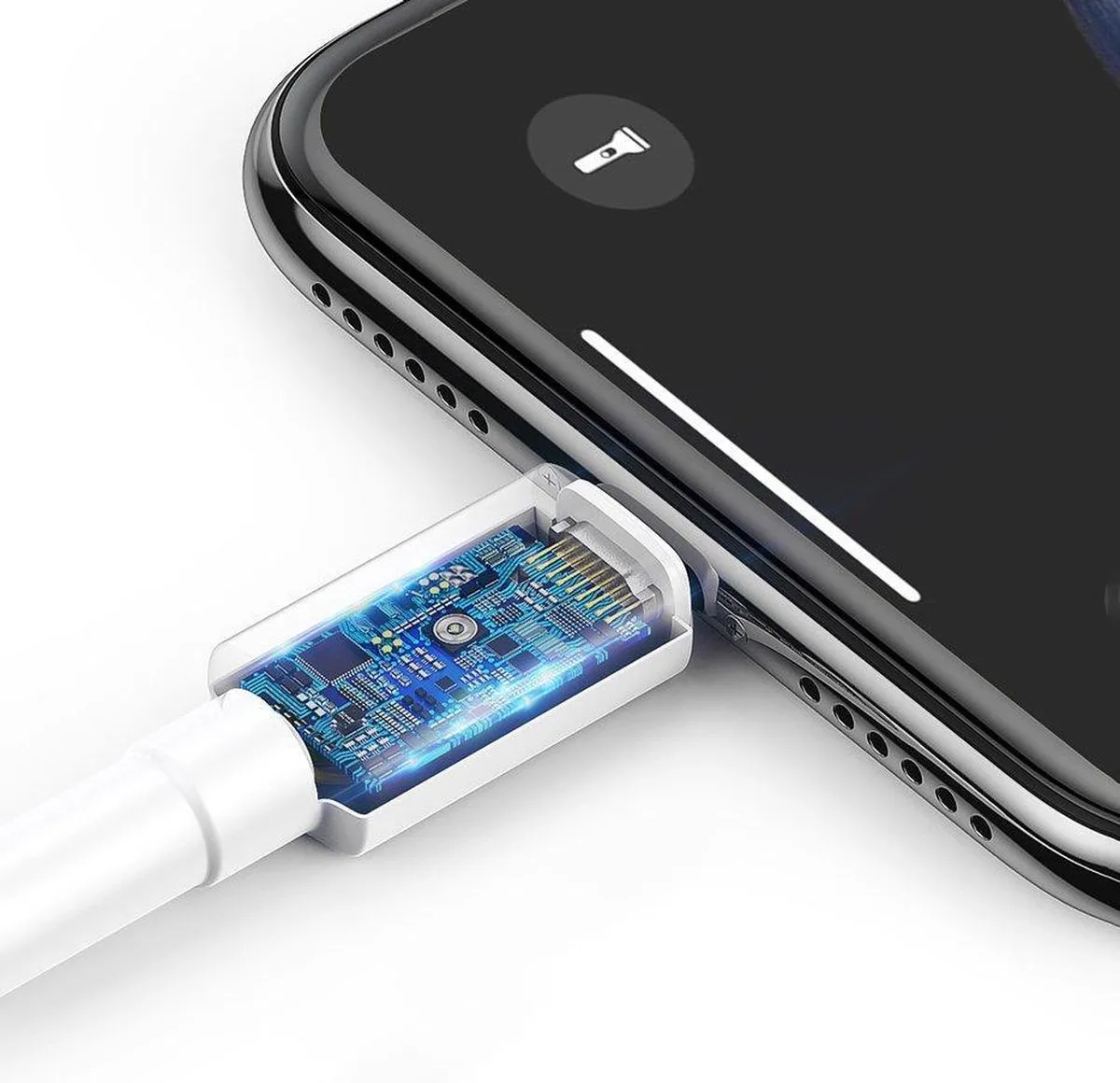 Baseus iPhone 12 USB-C naar Lightning Kabel 18W - Wit