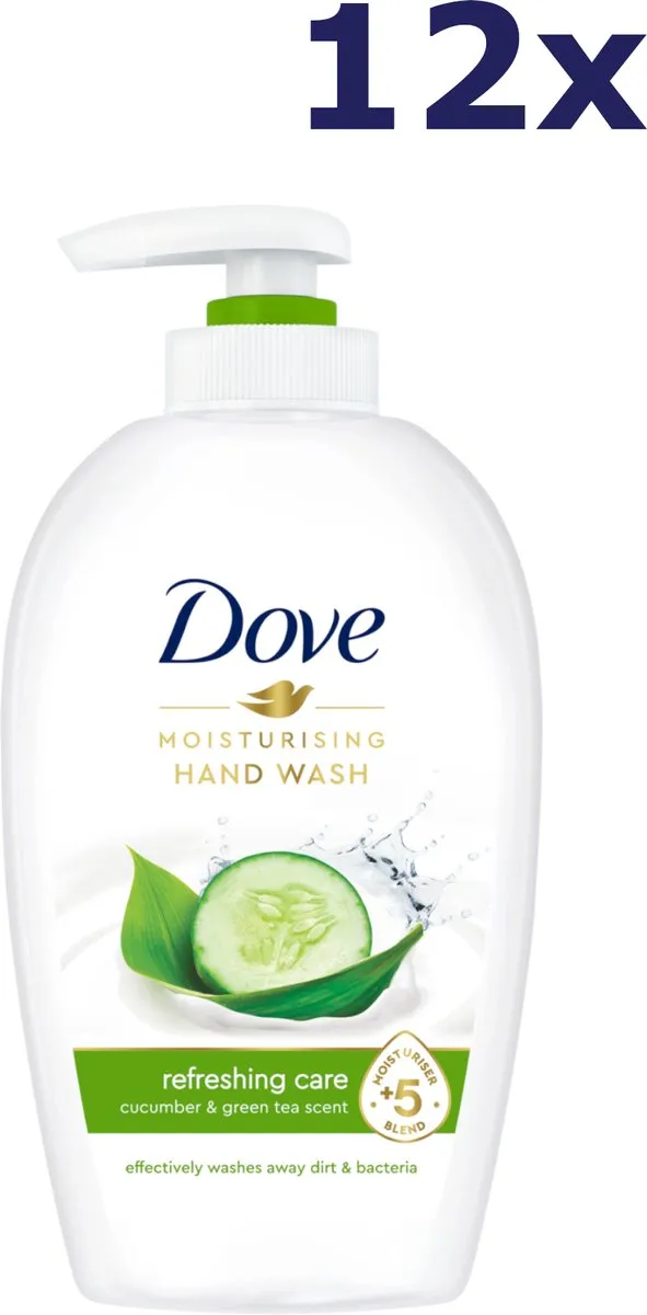 Dove Handzeep Komkommer & Groene Thee - 12x250ml