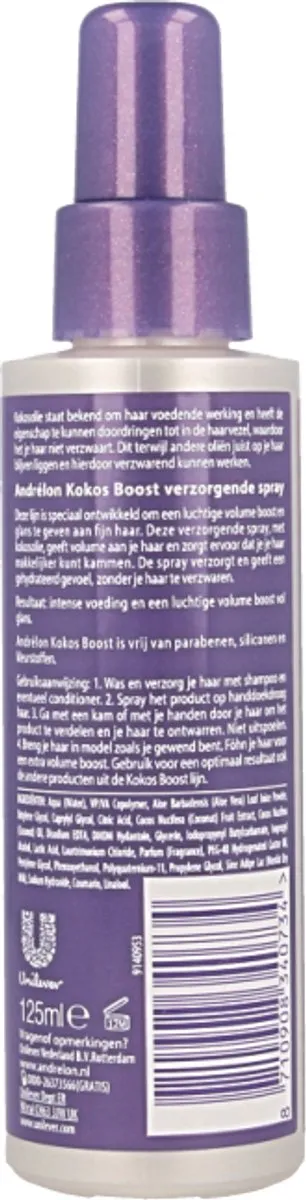 Andrélon Styling Spray Kokos Boost 125ml