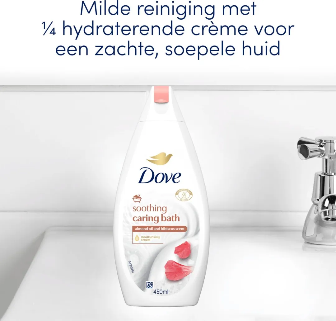 Dove Soothing Caring Bath Badcrème - 6x450ml