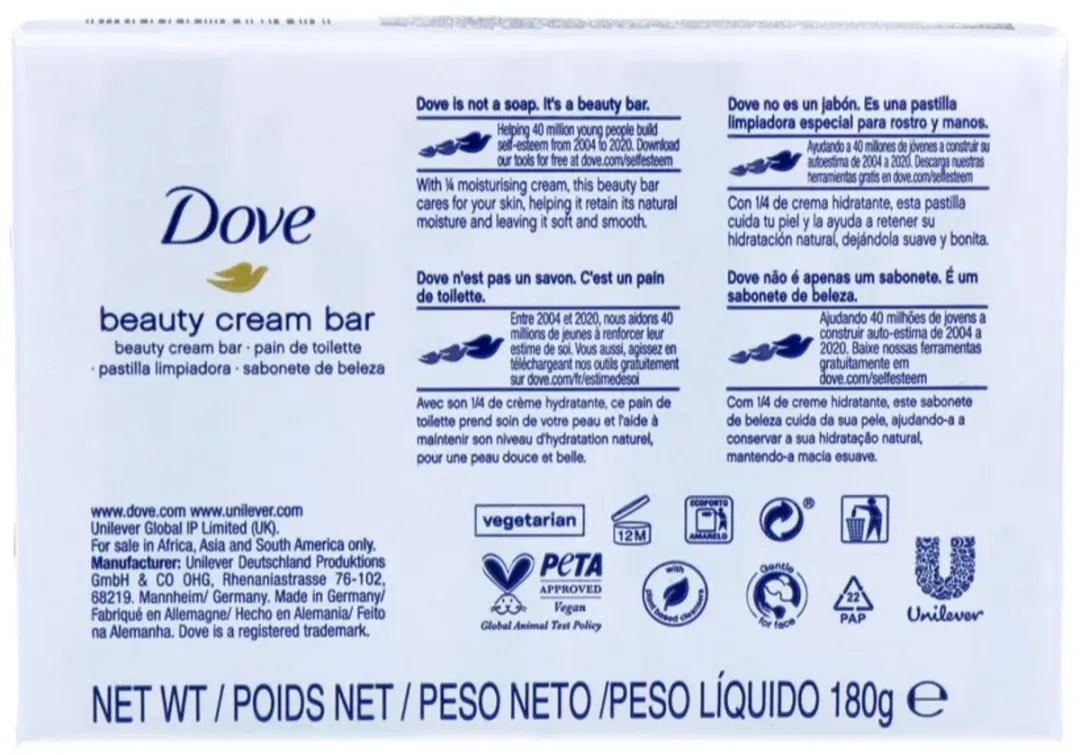 Dove Beauty Cream Bar Original - 2x100g