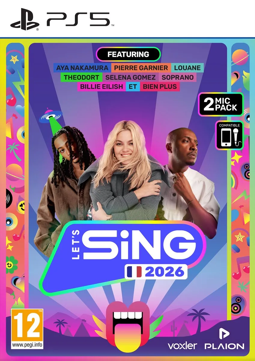 Plaion Let's Sing 2026 PS5 - 4 Spelers - Franse Microfoons