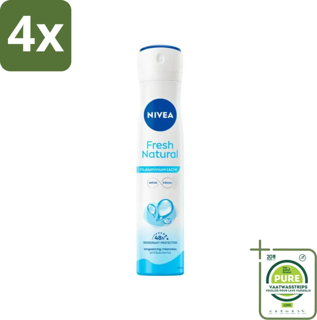 NIVEA Fresh Natural Deodorant Spray 200ml
