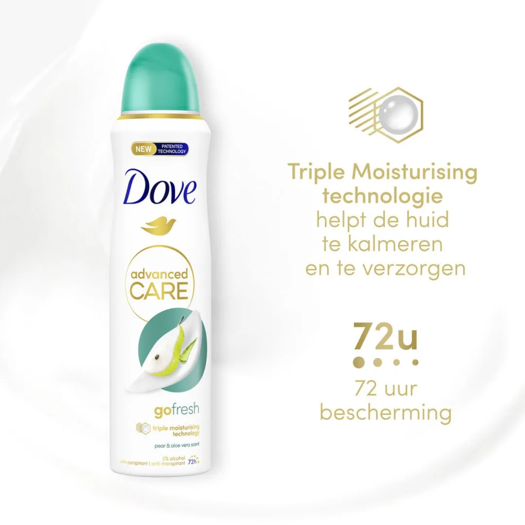 Dove Deodorant Spray Peer & Aloe Vera 300ml - 2 Stuks