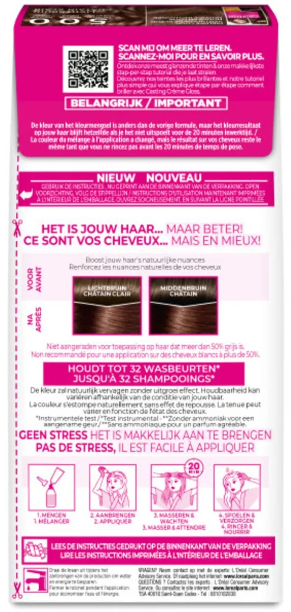 L'Oréal Paris Casting Crème Gloss 500 Lichtbruin