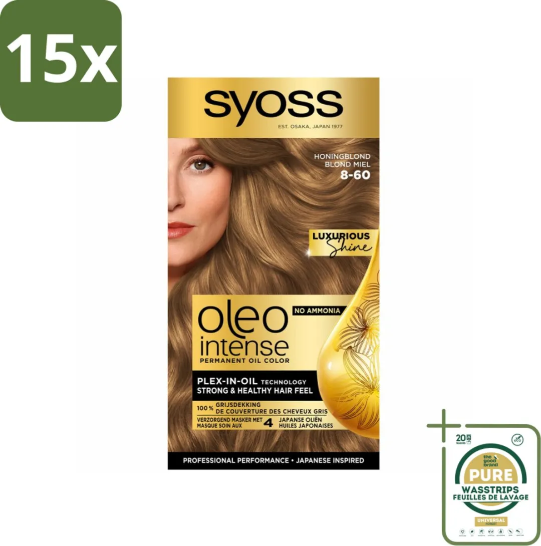SYOSS Oleo Intense 8-60 Honingblond Haarverf 15 Stuks