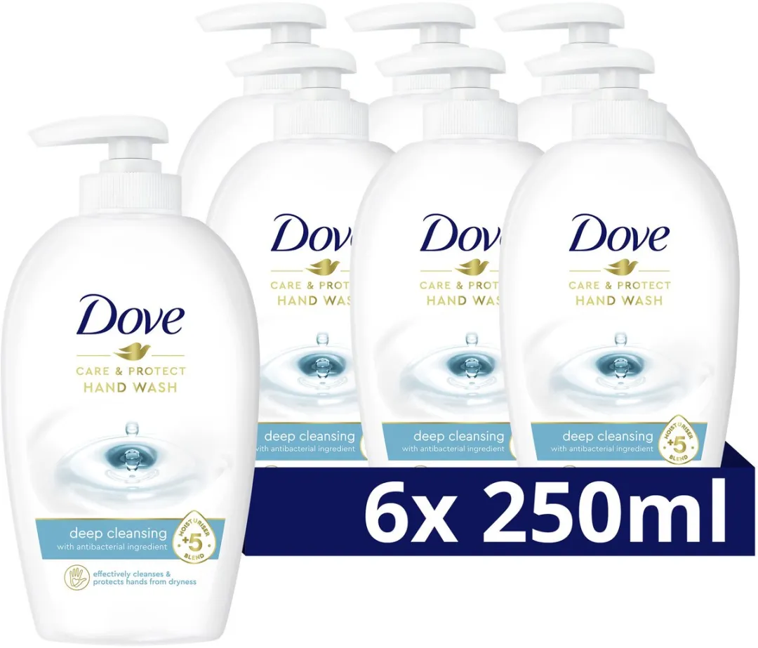 Dove Care & Protect Handzeep - 6 x 250ml
