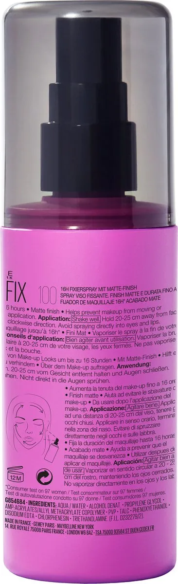 Maybelline New York Lasting Fix Make-up Spray 100ml