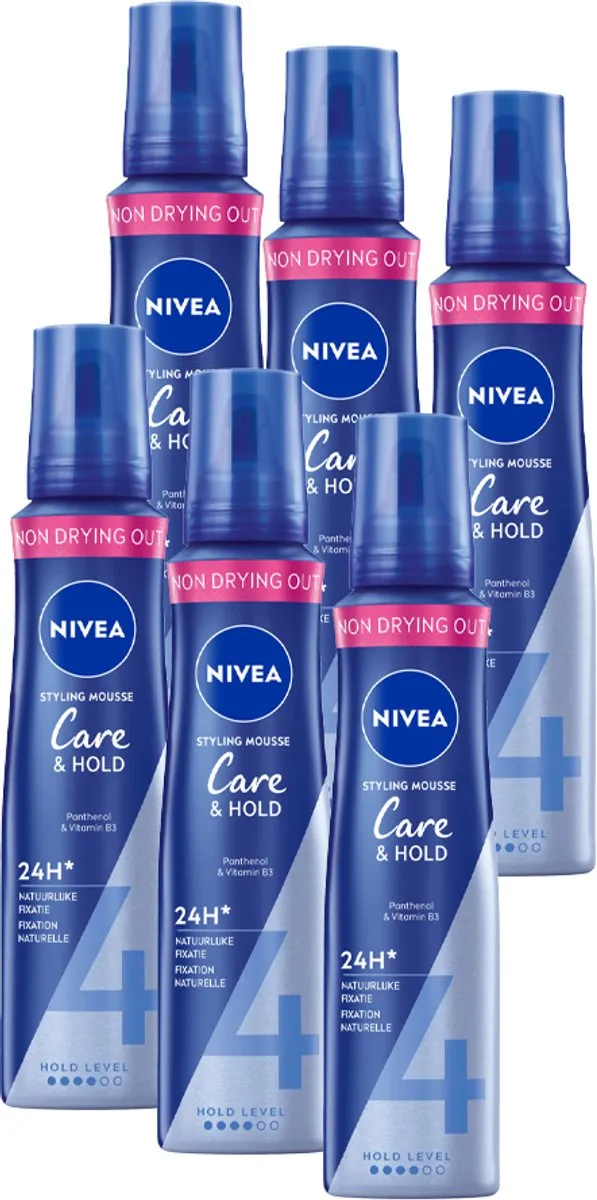 NIVEA Haarmousse Care & Hold Extra Strong - 6x150ml
