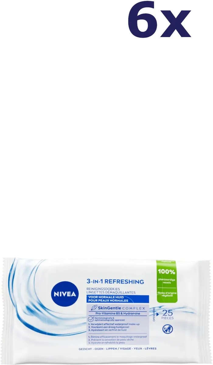NIVEA 3 In 1 Refreshing Cleansing Doekjes