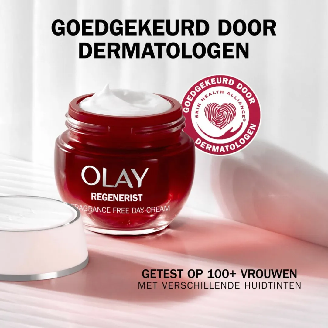 Olay Regenerist Dagcrème Parfumvrij 4x50ml