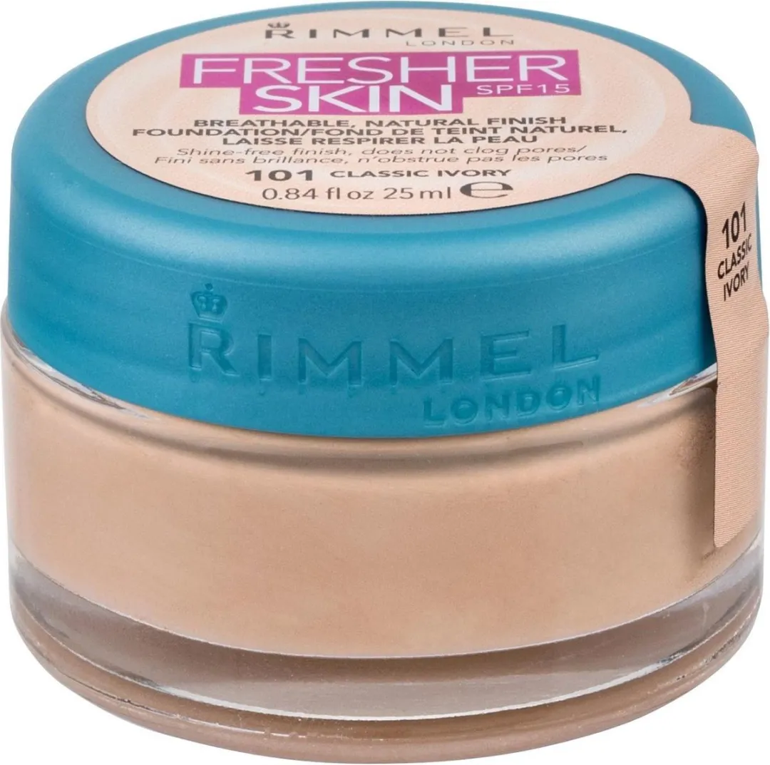 Rimmel London Fresher Skin Foundation 101 Classic Ivory