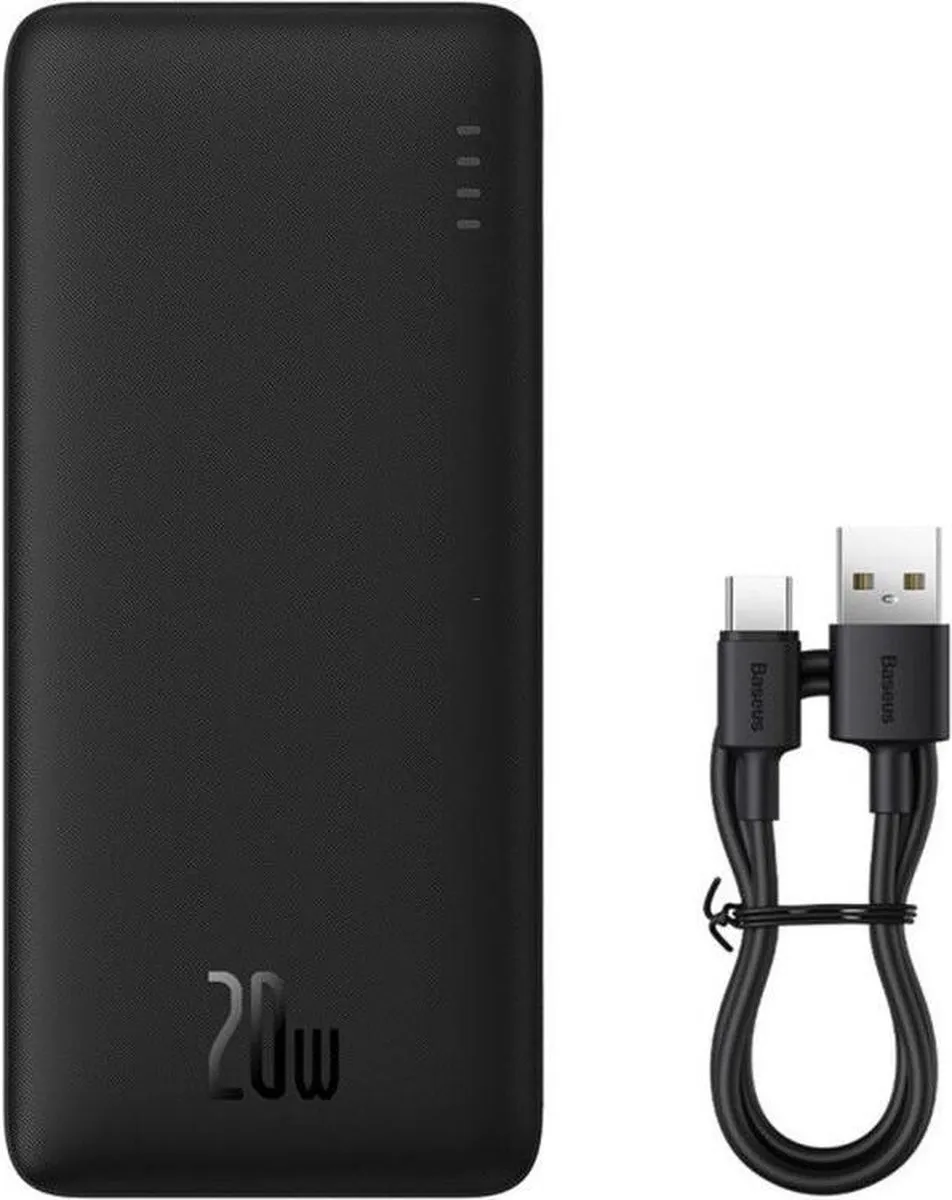 Baseus Airpow 20000 Powerbank 20W - 20.000mAh - Zwart