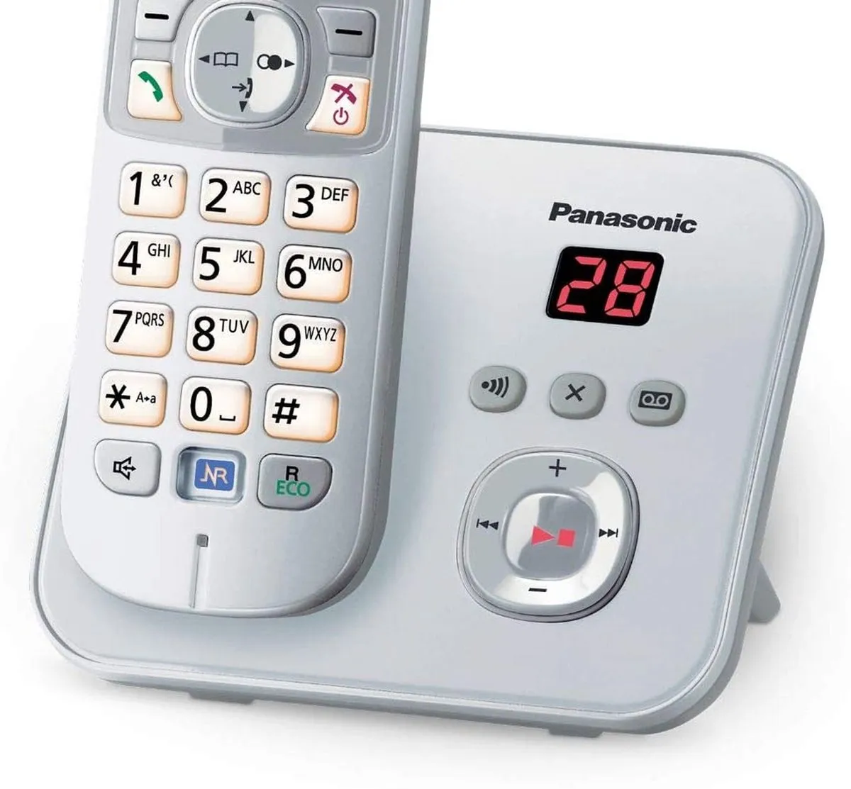 Panasonic Duo DECT Telefoon 6822 - 2 Handsets - Antwoordapparaat - Zilver