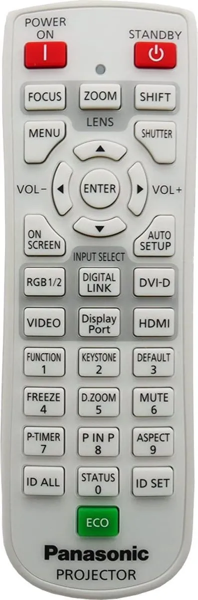 Panasonic N2QAYA000081 Afstandsbediening - PT-EX510LE