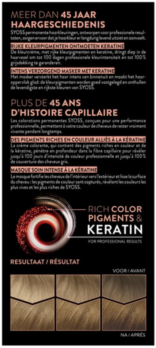SYOSS Coloration 7-6 Middenblond Haarverf - 25 Stuks