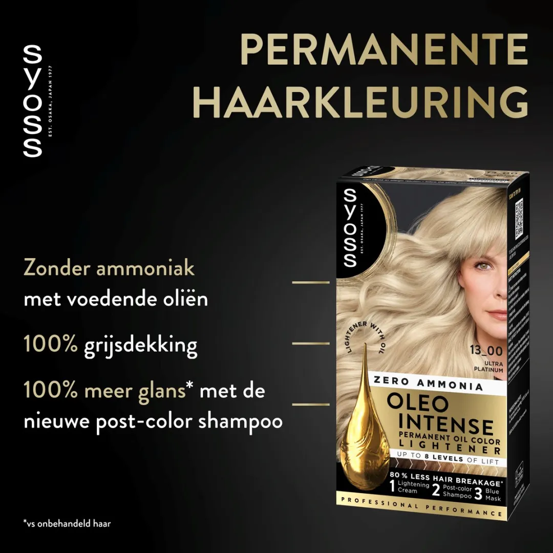 SYOSS Oleo Intense Ultra Platinablond Haarverf 115ml
