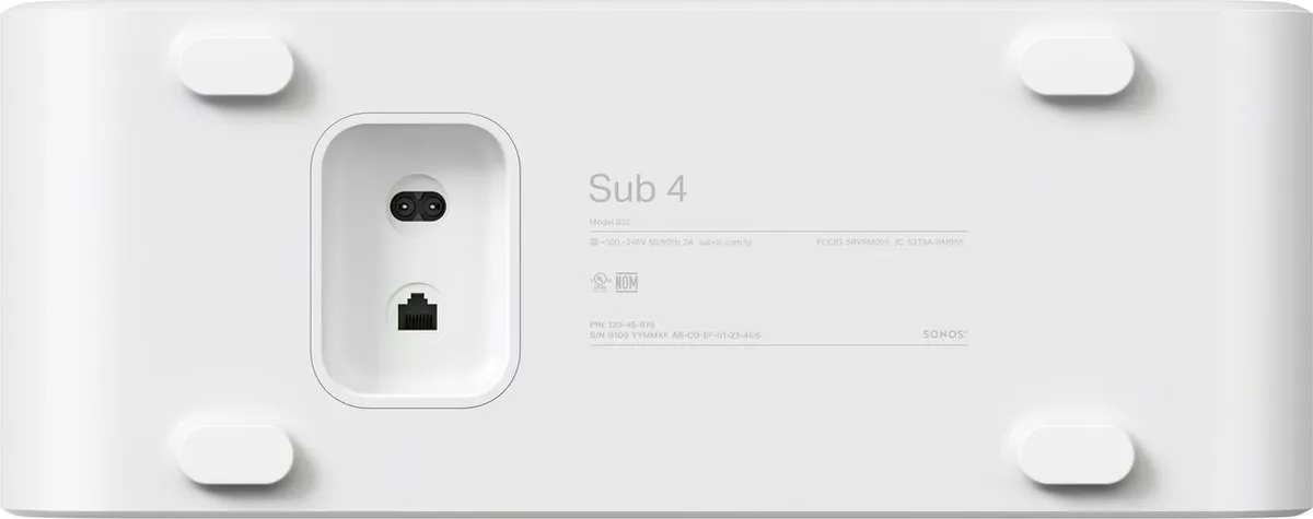 Sonos Sub 4 SUBG4EU1 Actieve Subwoofer - Wit