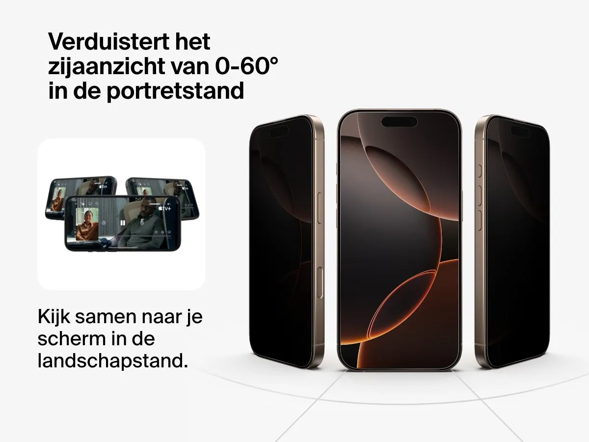 Belkin InvisiGlass Privacy Screenprotector iPhone 16 Pro/17