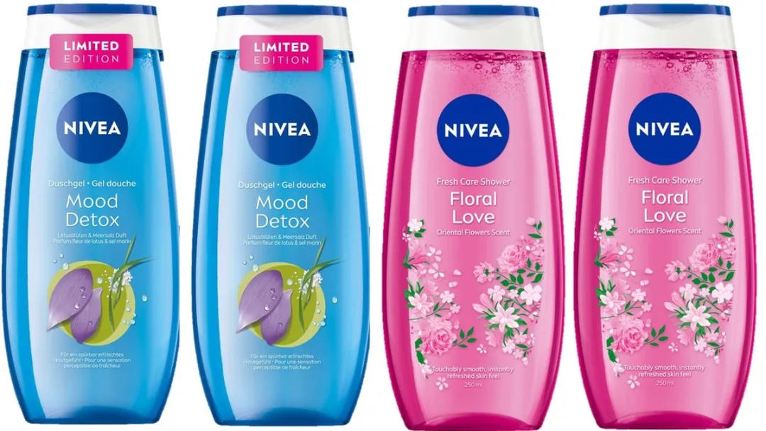 NIVEA Mood Detox & Floral Love Douchegel 1000ml