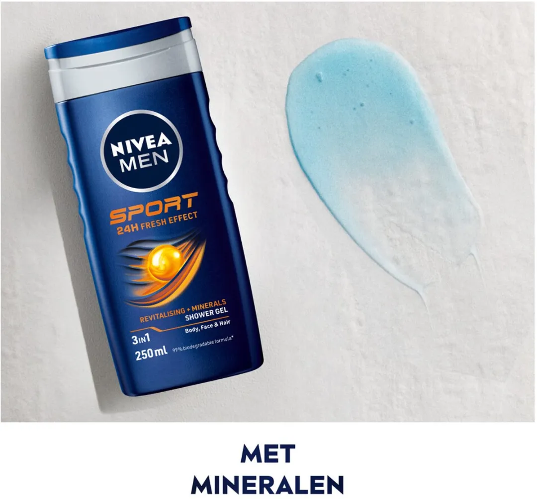 NIVEA MEN Sport Douchegel 250ml - 25 Stuks