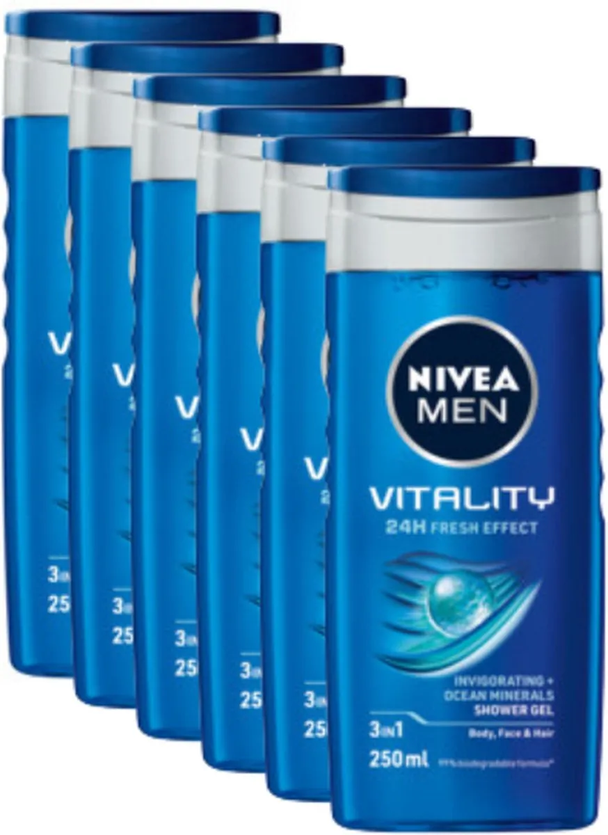 NIVEA Vitality Fresh Body Face & Hair Men Douche