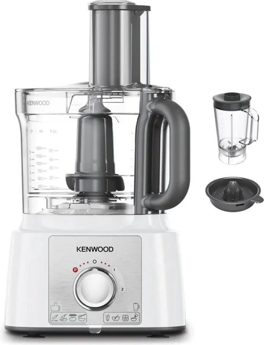 Kenwood MultiPro Express FDP65.450WH Foodprocessor 1000W - Wit