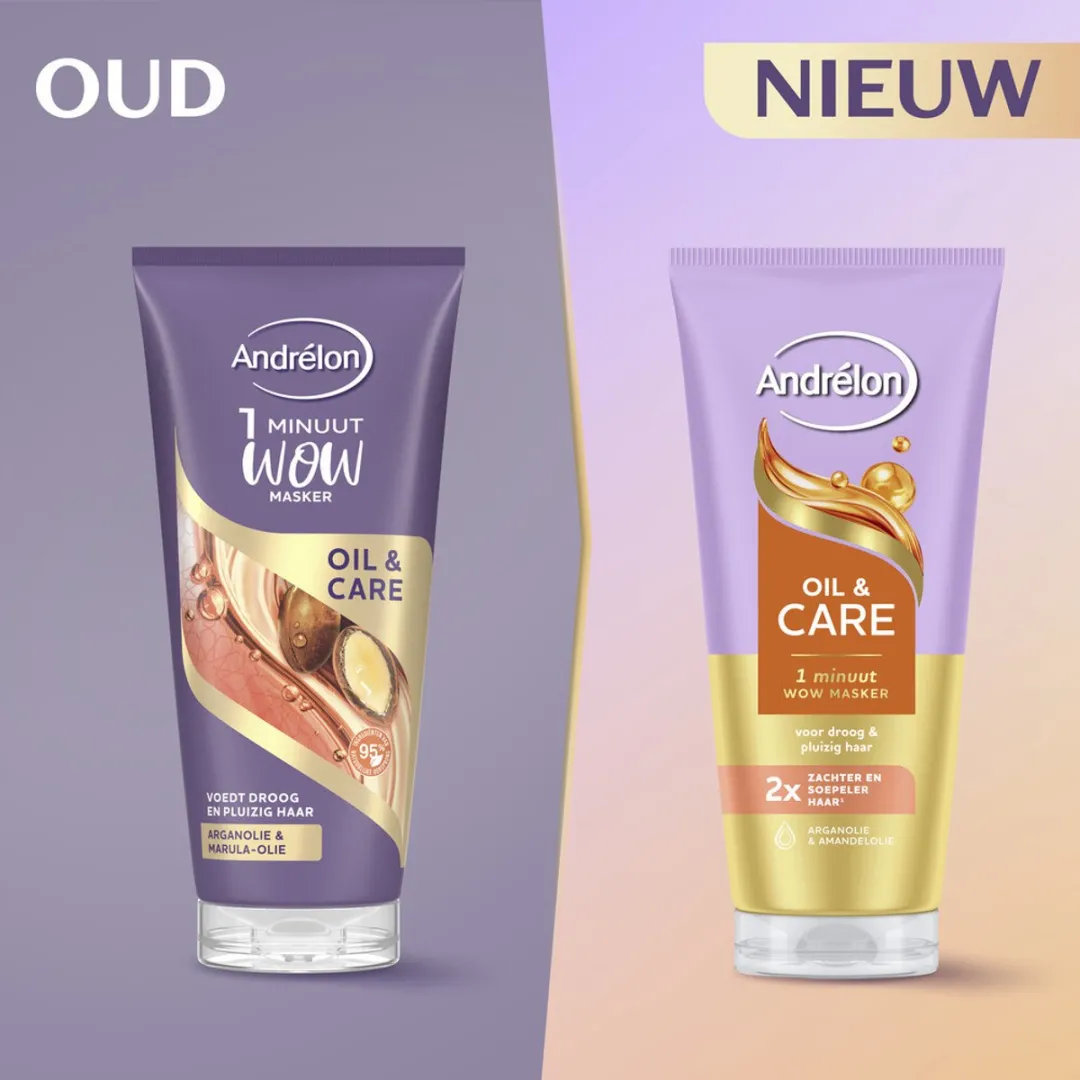 Andrélon Oil & Care 1 Minuut WOW Haarmasker - 20 Stuks