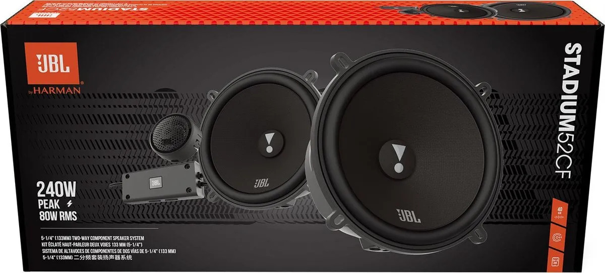 JBL Stadium 52CF 2-Weg Inbouwspeakers 240W - Zwart